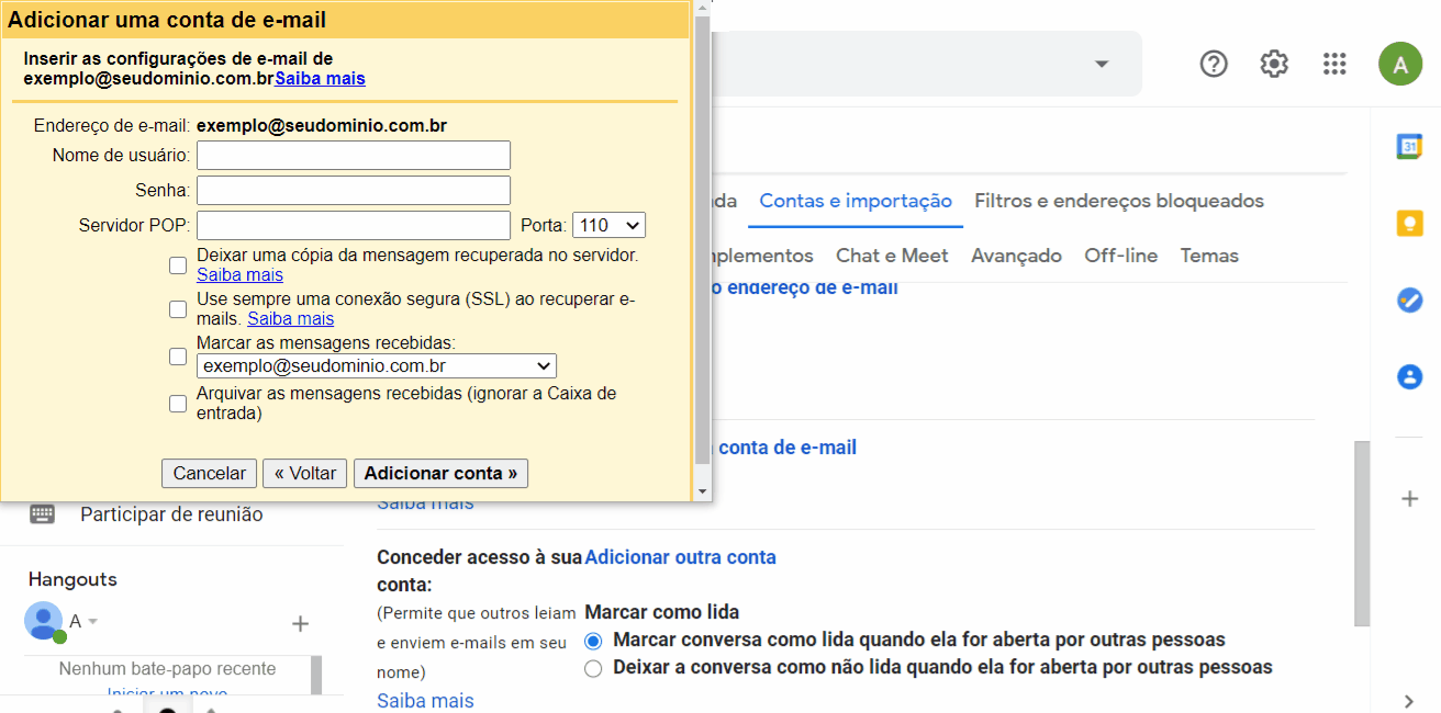 Como Enviar E Receber E Mails Titan Pelo Gmail Suporte Hostgator 9965