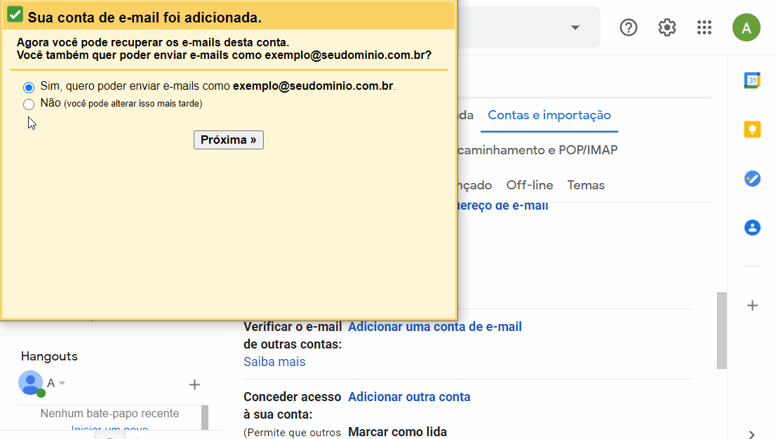 Como Enviar E Receber E Mails Titan Pelo Gmail Suporte Hostgator 9614