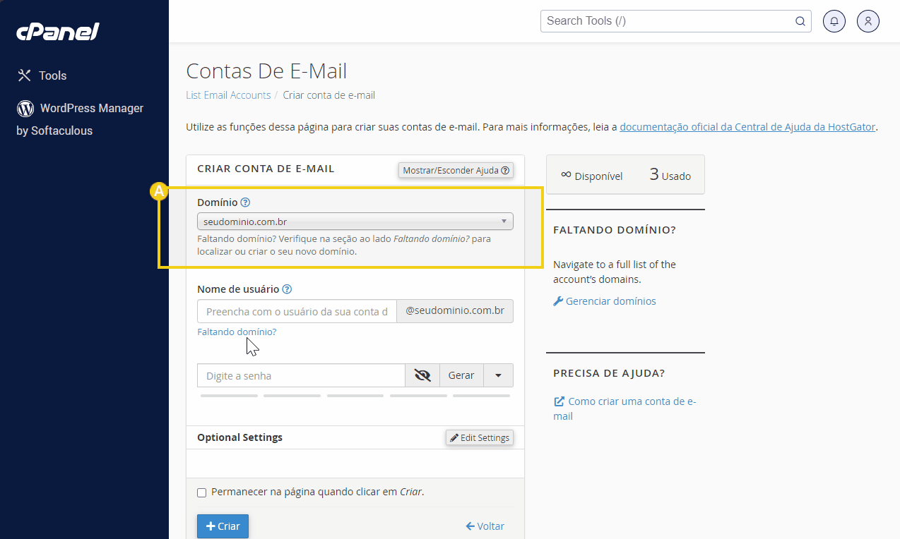 email cpanel