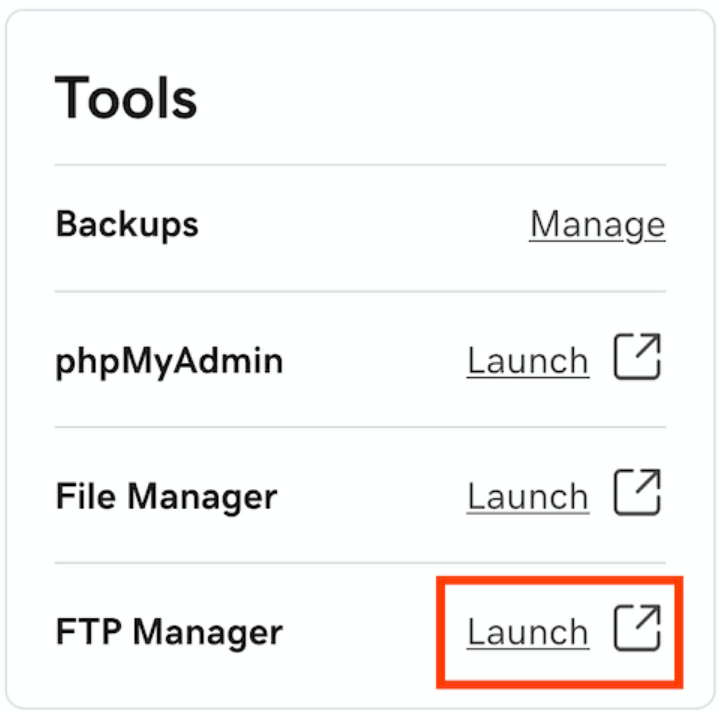 FTP manager godaddy