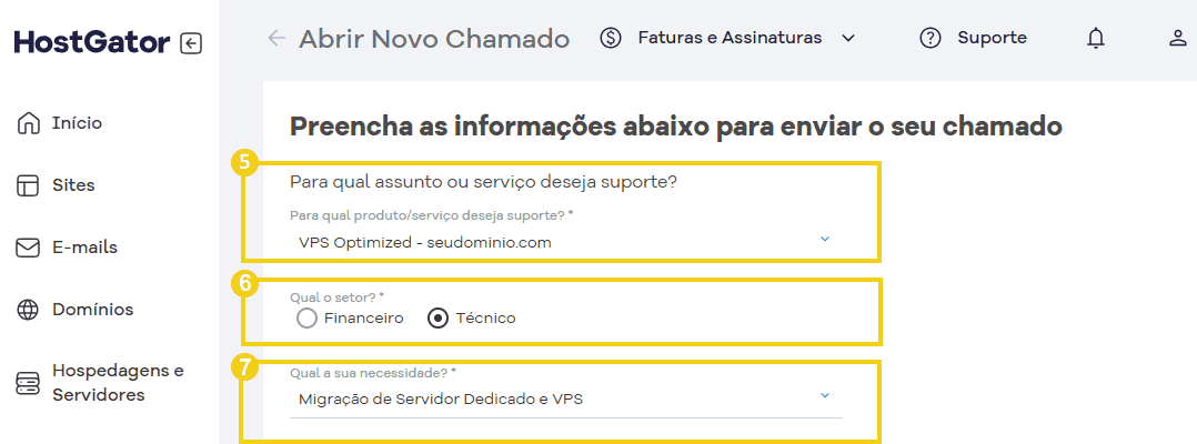 Tela de abertura de chamado para escolher o plano VPS e Dedicado.png