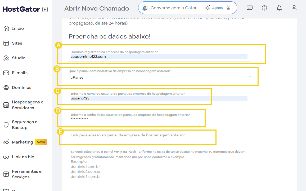 Tela de abertura do chamado para adicionar os dados para a migração da Revenda.png