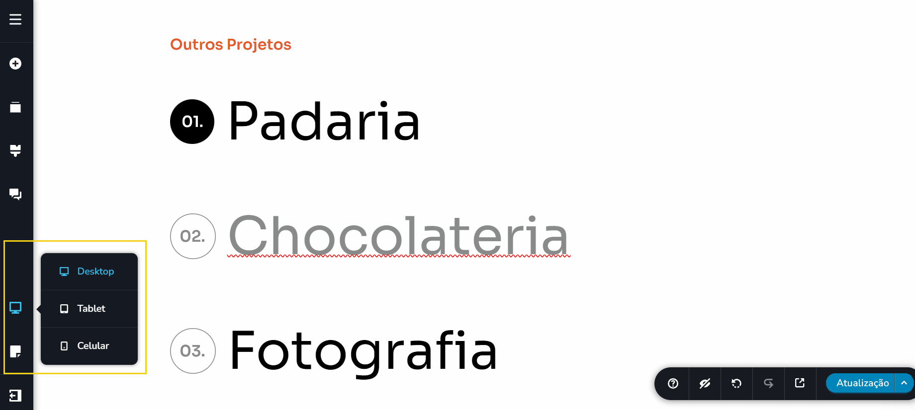 Página de um site de pizzaria destacando a frase Pizzas deliciosas, a entrega precisa melhorar, com informações sobre satisfação do cliente e entrega rápida