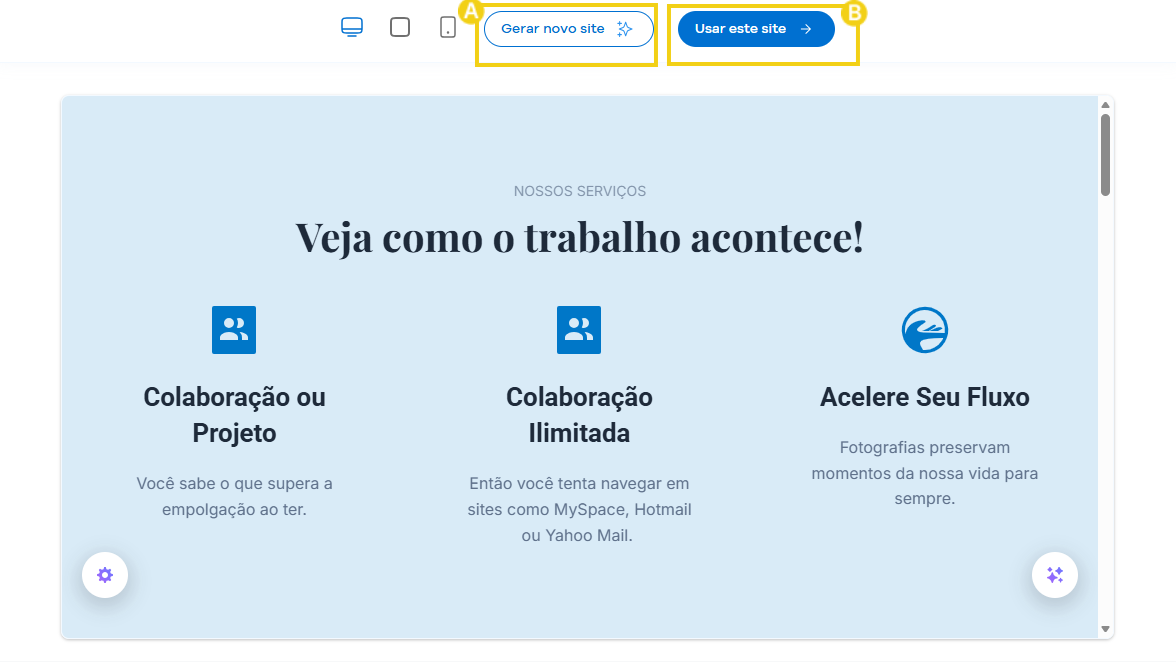 Criando sites com inteligência artificial. Passo a passo para desenvolver seu site personalizado de forma fácil e rápida.