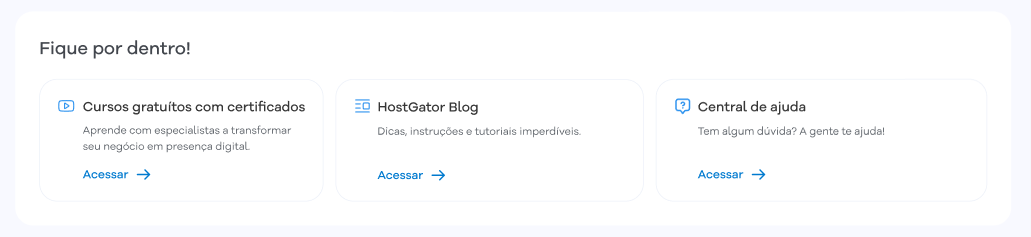 Imagem mostra a tela inicial do Portal do Cliente com a seção "Fique por dentro"