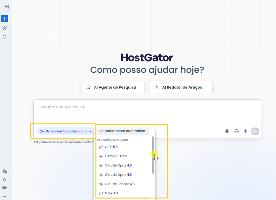 Imagem mostra opção para roteamento do AllPass